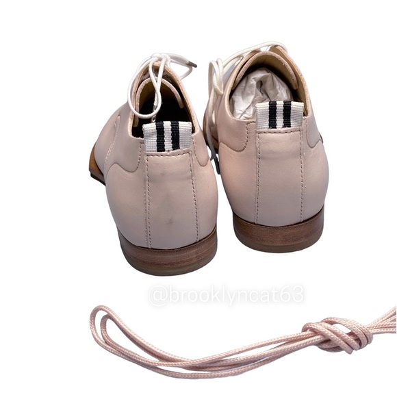 rag & bone audrey shoes leather oxfords flats pink 5 - Picture 5 of 13